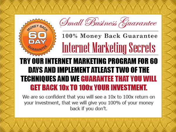 Small Business Marketing Program Guarantee